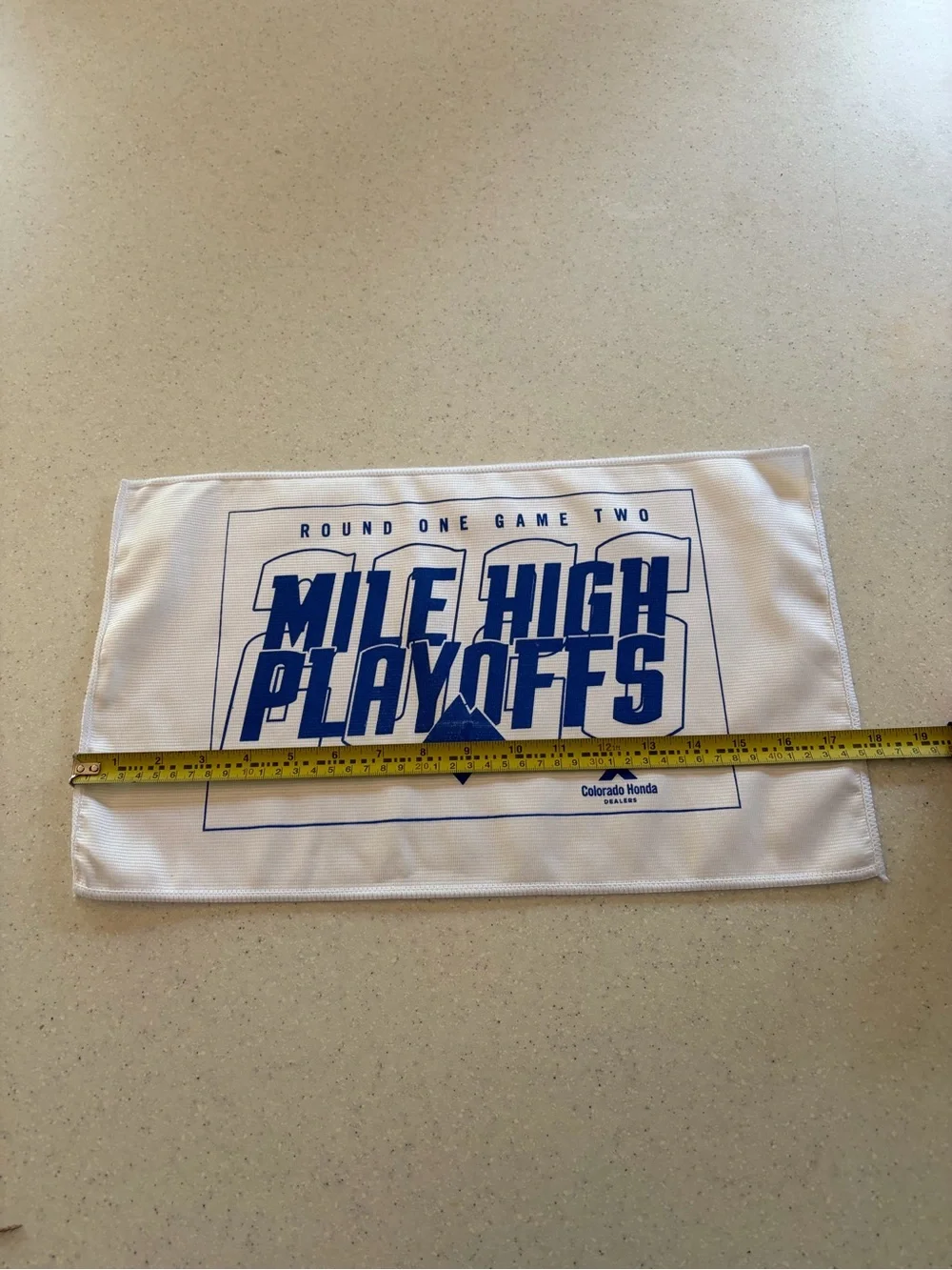 NEW Mile High NBA Playoffs Rally Towel Denver Nuggets Round one Game Two Swag